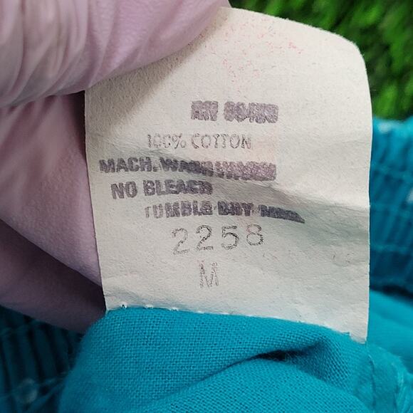 Vintage 80s Polka-Dot Boxer Shorts Womens S/M Blue - Picture 11 of 12